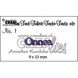 Crealies Tekst Stansen Finnish No. 1 Onnea (CLTF01)