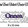 Crealies Text Dies Finnish No. 1 Onnea (CLTF01)
