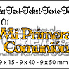 Crealies Text Dies Spanish No. 101 Mi Primera Comunion (CLES101)