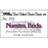 Crealies Tekst Stansen Spanish No. 102 Nuestra Boda (CLES102)