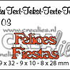 Crealies Tekst Stansen Spanish No. 103 Felices Fiestas (CLES103)