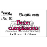Crealies Tekst Stansen Italian No. 101 Buon compleanno (CLFS101)