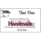 Crealies Tekst Stansen English No. 07 Handmade (CLTD07)