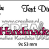 Crealies Tekst Stansen English No. 07 Handmade (CLTD07)