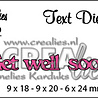 Crealies Text Dies English No. 2 Get well soon (CLTD02)