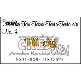 Crealies Tekst Stansen Swedish No. 4 Till Dig (CLSE04)