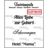 Crealies Textstempel German Baby 01 (CLDTBA01)