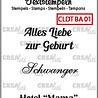 Crealies Textstempel German Baby 01 (CLDTBA01)