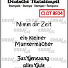 Crealies Text Stamps German Besserung 04 (CLDTBE04)