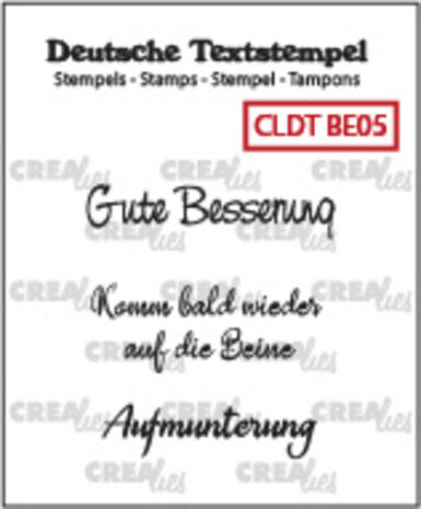 Crealies Text Stamps German Besserung 05 (CLDTBE05) Crealies Text Stamps German Besserung 05 (CLDTBE05)