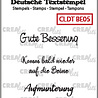 Crealies Textstempel German Besserung 05 (CLDTBE05)