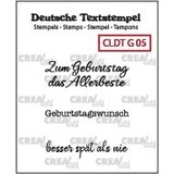 Crealies Text Stamps German Geburtstag 05 (CLDTG05)