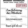 Crealies Text Stamps German Geburtstag 05 (CLDTG05)