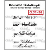Crealies Text Stamps German Hochzeit 02 (CLDTH02)