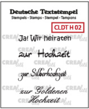 Crealies Textstempel German Hochzeit 02 (CLDTH02)