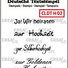 Crealies Textstempel German Hochzeit 02 (CLDTH02)