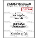 Crealies Textstempel German Trauern 05 (CLDTT05)