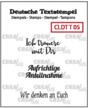 Crealies Text Stamps German Trauern 05 (CLDTT05)