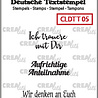 Crealies Text Stamps German Trauern 05 (CLDTT05) Crealies Text Stamps German Trauern 05 (CLDTT05)