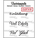 Crealies Text Stamps German Verschiedene 01 (CLDTV01)