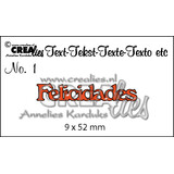 Crealies Text Dies Spanish No. 1 Felicidades (CLES01)