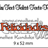 Crealies Text Dies Spanish No. 1 Felicidades (CLES01)