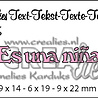 Crealies Tekst Stansen Spanish No. 5 Es una Nina (CLES05)