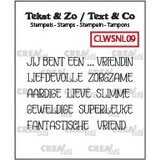 Crealies Text & Co Stamps Dutch Jij Bent Een... (CLWSNL09)