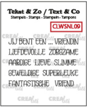 Crealies Tekst & Zo Stempels Dutch Jij Bent Een... (CLWSNL09)