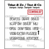 Crealies Text & Co Stamps Beweeg (CLWSNL07)