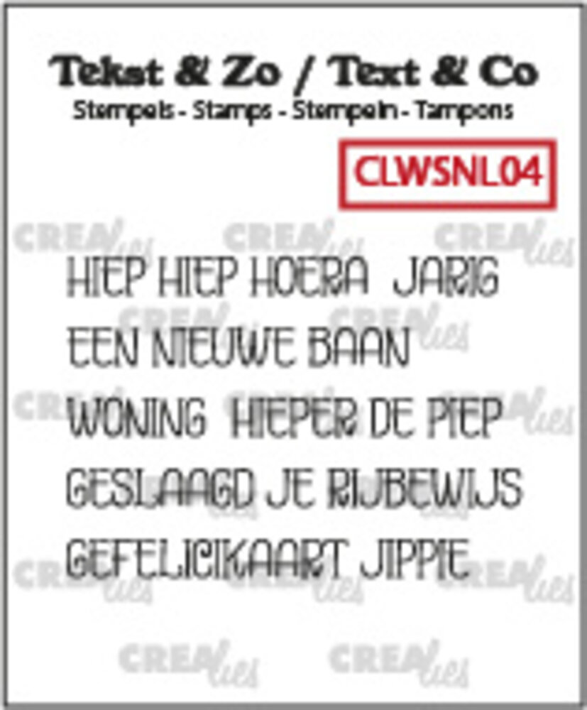 Crealies Tekst & Zo Stempels Dutch Hoera (CLWSNL04) Crealies Tekst & Zo Stempels Dutch Hoera (CLWSNL04)