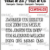 Crealies Tekst & Zo Stempels Baby (CLWSNL03)