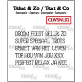 Crealies Text & Co Stamps Droom (CLWSNL02)