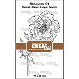Crealies Stampzz Stamps No. 1 Geum (CLStampzz01)