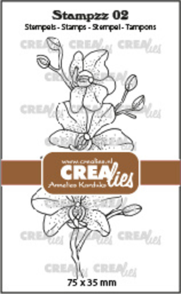 Crealies Stampzz Stempels No. 2 Orchidee (CLSTAMPZZ02)