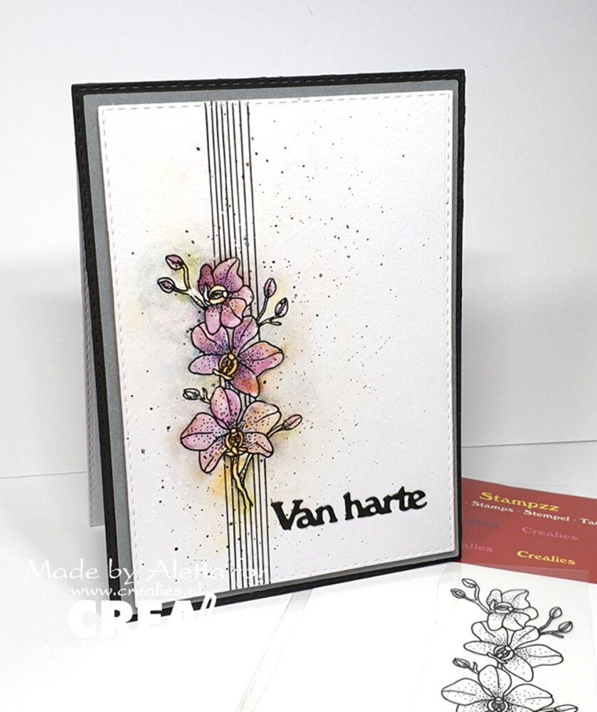 Crealies Stampzz Stempels No. 2 Orchidee (CLSTAMPZZ02)