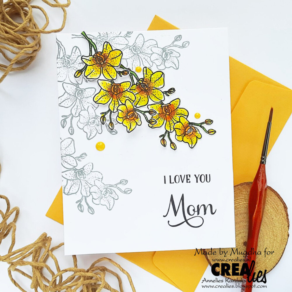 Crealies Stampzz Stempels No. 2 Orchidee (CLSTAMPZZ02)
