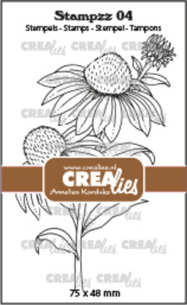 Crealies Stampzz Stamps No. 4 Coneflower (CLStampzz04)