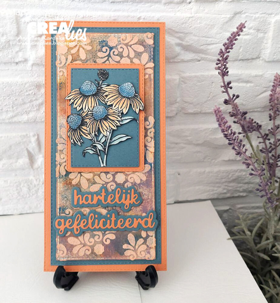 Crealies Stampzz Stamps No. 4 Coneflower (CLStampzz04)