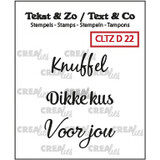 Crealies Tekst & Zo Stempels Dutch No. 22 Divers (CLTZD22)