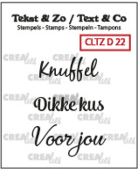 Crealies Tekst & Zo Stempels Dutch No. 22 Divers (CLTZD22)