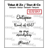Crealies Tekst & Zo Stempels Dutch No. 17 Wijn A (CLTZD17)