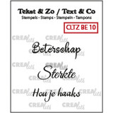 Crealies Text & Co Stamps Dutch No. 10 Beterschap (CLTZBE10)