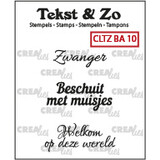 Crealies Text & Co Stamps Dutch No. 10 Baby (CLTZBA10)