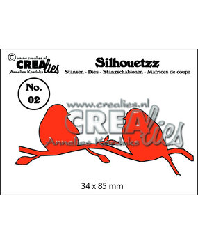 Crealies Silhouetzz Stansen No. 2 Vogels B (CLSH02)