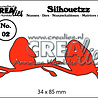 Crealies Silhouetzz Stansen No. 2 Vogels B (CLSH02)