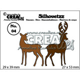 Crealies Silhouetzz Stansen No. 4 2 Hertjes (CLSH04)
