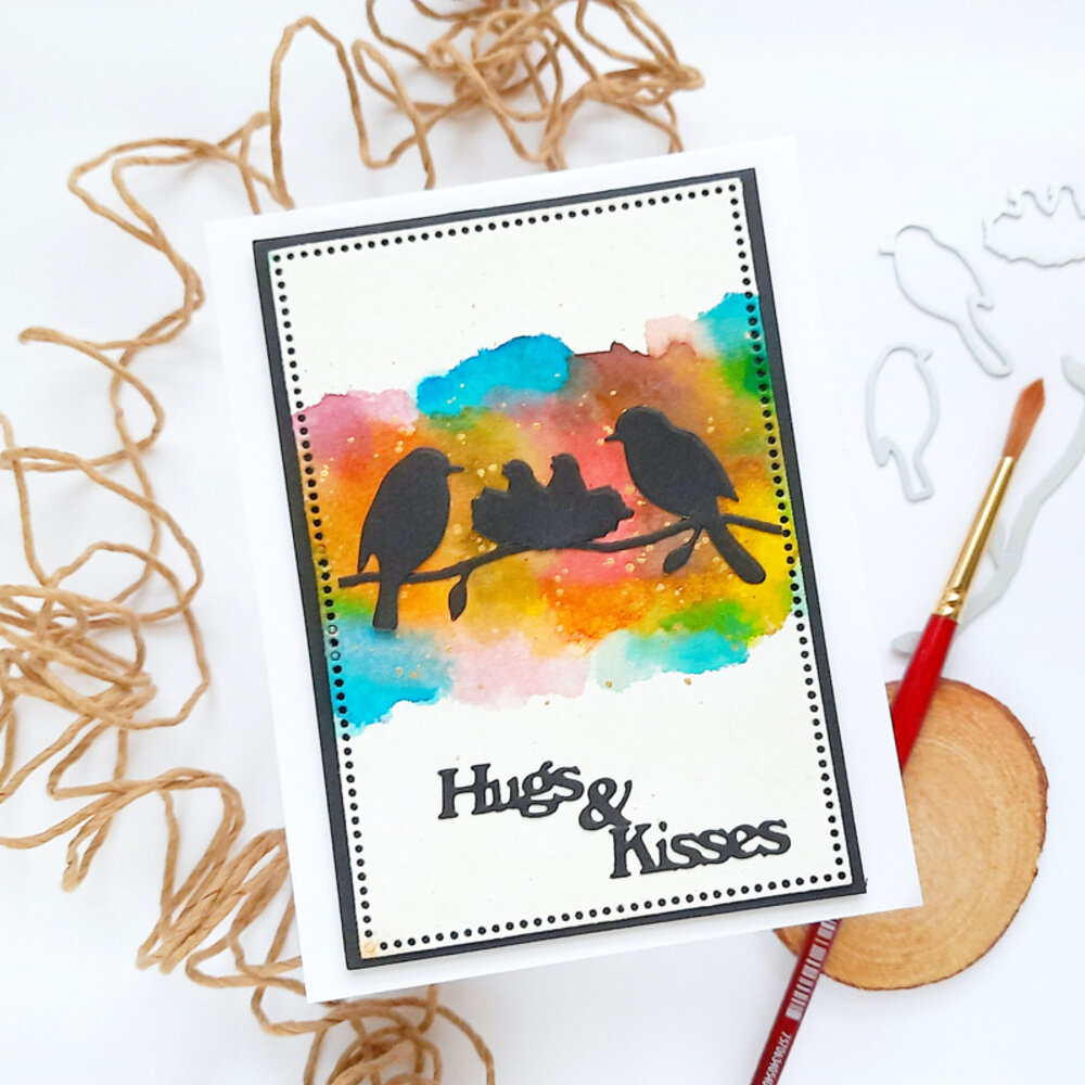 Crealies Silhouetzz Dies No. 9 Two Birds and a Nest on a Branch (CLSH09) Crealies Silhouetzz Dies No. 9 Two Birds and a Nest on a Branch (CLSH09)