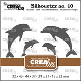 Crealies Silhouetzz Dies No. 10 Dolphins (CLSH10)