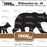 Crealies Silhouetzz Dies No. 14 Bear with Cub (CLSH14) Crealies Silhouetzz Dies No. 14 Bear with Cub (CLSH14)
